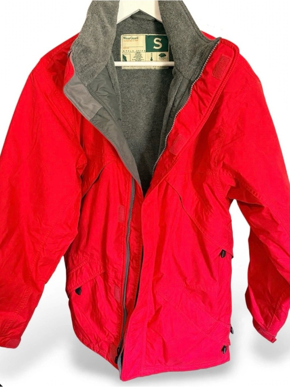 Vintage 90’s WearGuard 2414H Insulated Work Parka Jacket Men’s Sz. S Red